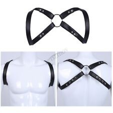 Men's Clubwear Faux Leather Body Chest Harness Shoulder Belt Role play  Costume