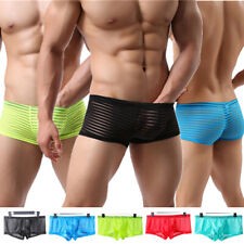 Sexy Men See Through Quick Dry Boxer Briefs Swim Shorts Swimwear Underwear  Pants