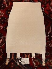 Rago 1361 Open bottom Girdle White with garters & stockings Firm