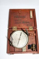 Antique DIETZGEN Open Reel Steel Surveyor Tape Measure 100ft Wood