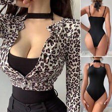 Women Sexy One Piece Swimsuit Thong Swimwear Monokini Bathing Suit Beach  Bikini