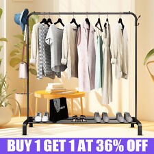 4 Hook Over Door Hanging Rail Chrome FOR THIN & WIDE DOORS Clothes/Coat  Hanger