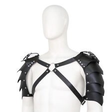 Men Leather Body Harness Chest Armor Buckle Adjustable Strap Bulldog Harness