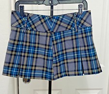 Women Schoolgirl Mini Skirt Role Play Costume Mini Plaid Pleated Micro  Skirts